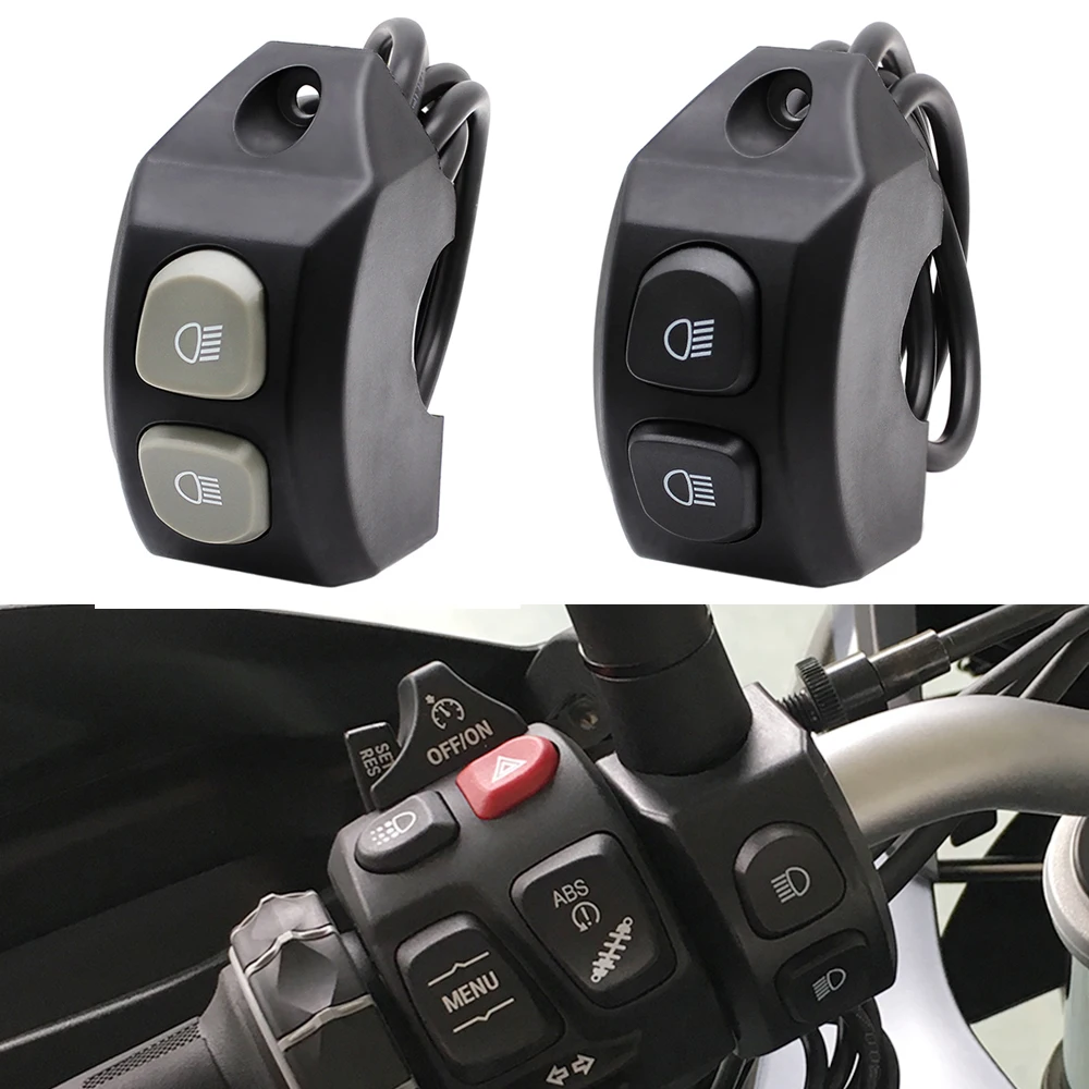 Handle Switch Controller Handle Button Button For BMW F750GS F850GS R1250GS R1200GS ADV LED Fog Light Intercom Windshield Lift