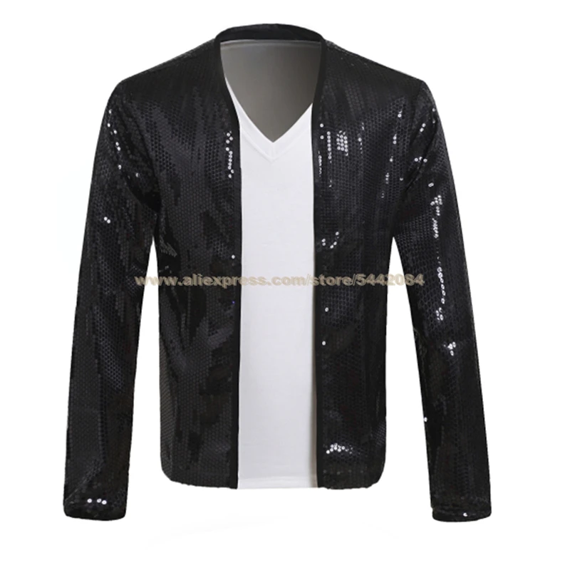 

MJ Necklace Michael Jackson Billie Jean Jacket Coat Black Jacket And Glove Hallowmas Party Costume Cosplay Prop Collections #011