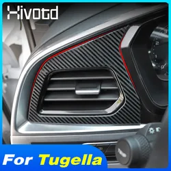 Geely New Tugella,Xingyue,FY11 Knewstar 001 2023 인테리어 액세서리 용 자동차 앞 공기 배출구 통풍구 커버 대시 보드 스티커 트림
