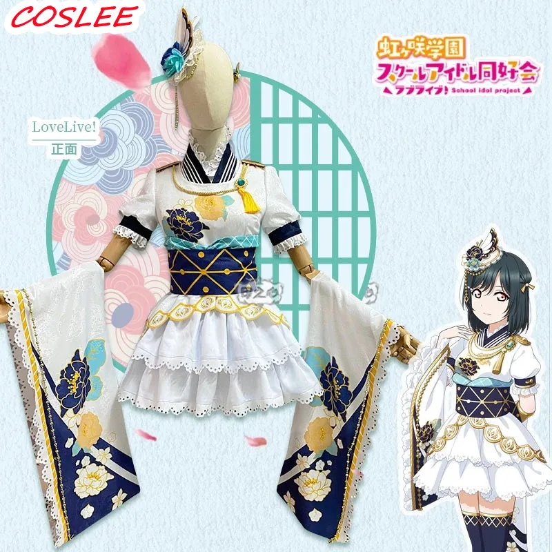 

COSLEE Anime Lovelive! PDP Mifune Shioriko School Idol Uniform Lovely Lolita Dress Cosplay Costume Halloween Party Outfit For Wo