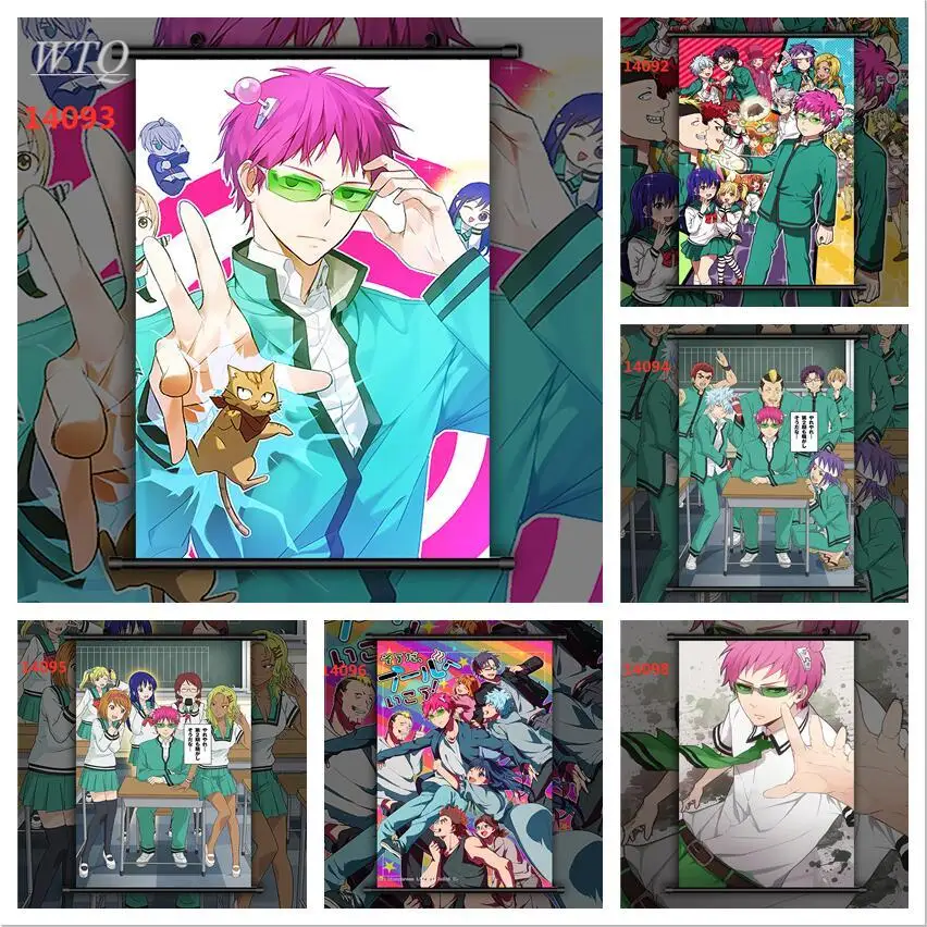 The Disastrous Life of Saiki K Saiki Kusuo Anime Wall Poster Anime Posters Canvas Painting Wall Decor Wall Art Picture Home Deco