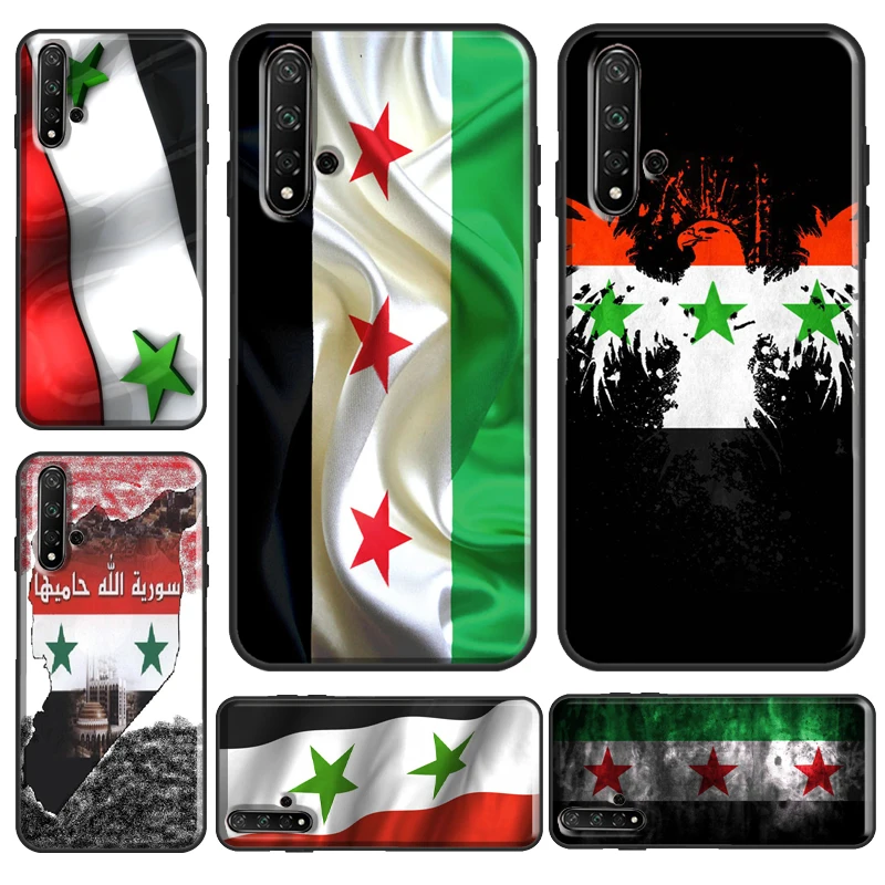 Syria Syrian Flag Case For Huawei Nova 5T Y6 Y9 Y7 2019 Cover For Honor 50 8X 9X 20 Pro 9 10 Lite 10i Coque