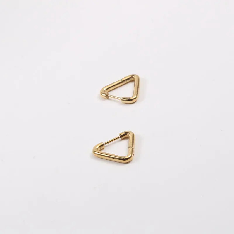 

Waterproof & Tarnish Free Minimalist PVD Triangle Shaped Opening Earring Stainless Steel Jewelry