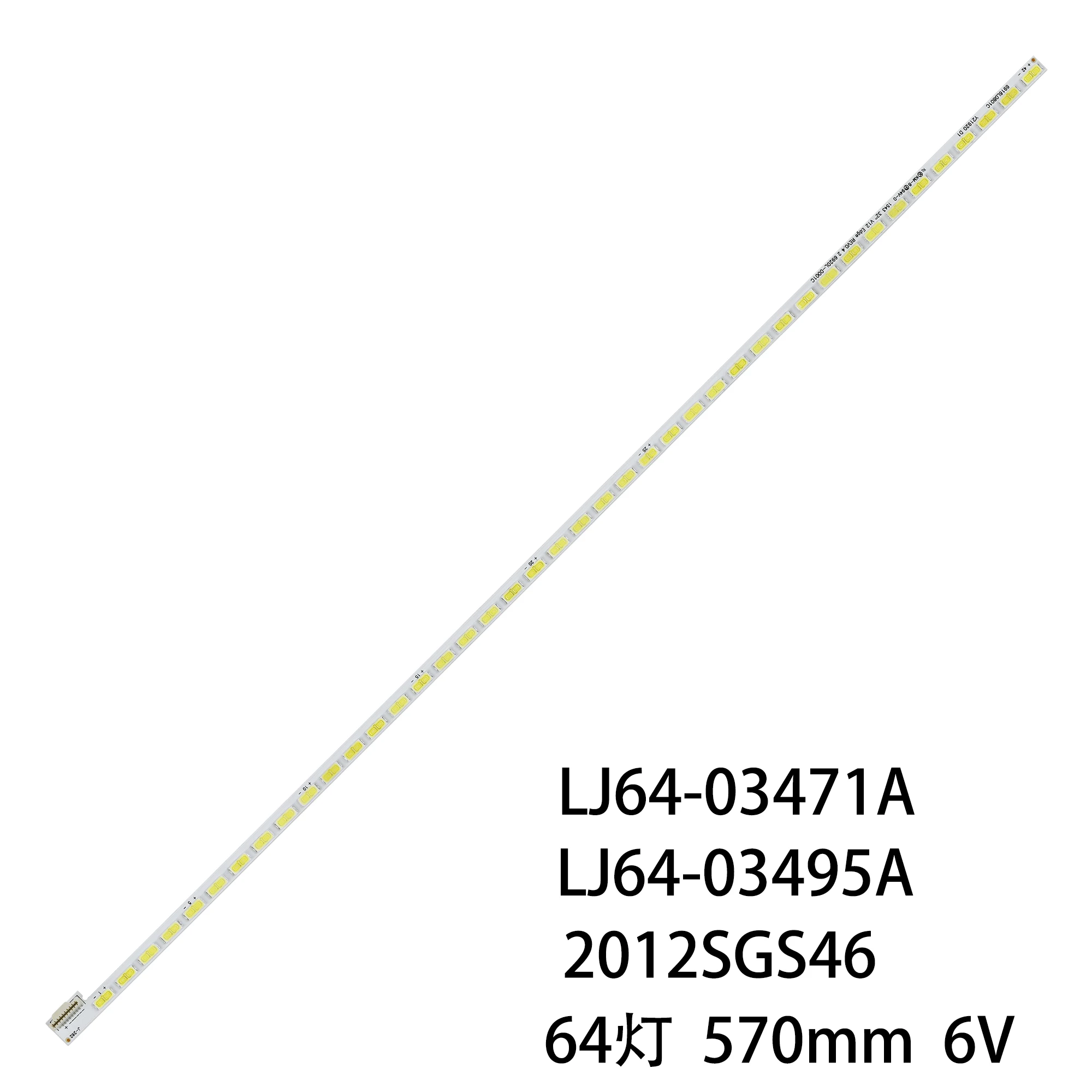 

570mm LED Backlight Lamp strip 64leds for Toshiba 46TL933 46TL933RB 46TL936G 46TL938 46TL966 46TL968 46ML933RB