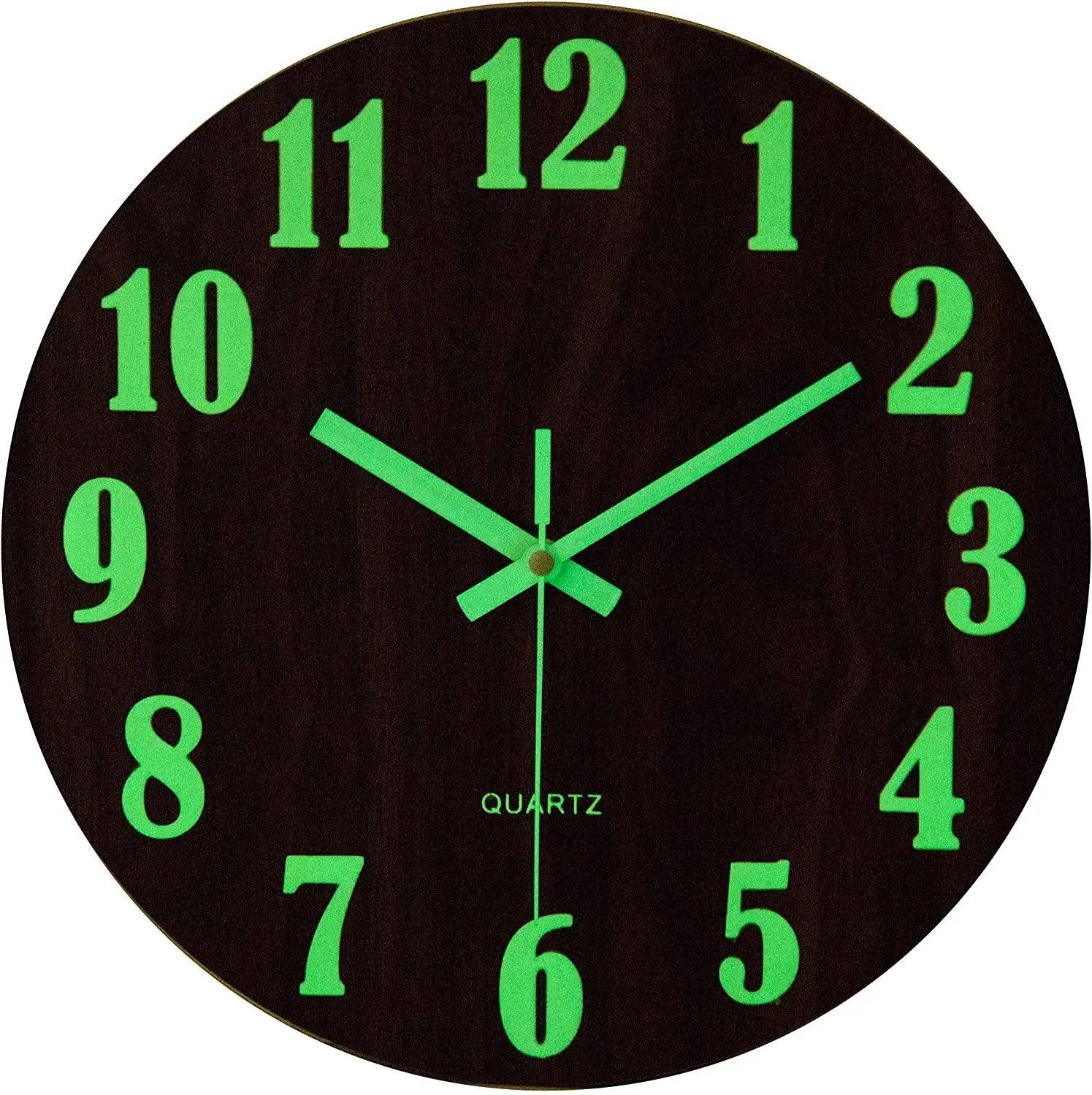 

Wooden Wall Clock Luminous Number Hanging Clocks Quiet Dark Glowing Wall Clocks Modern Watches Decoration For Living Room