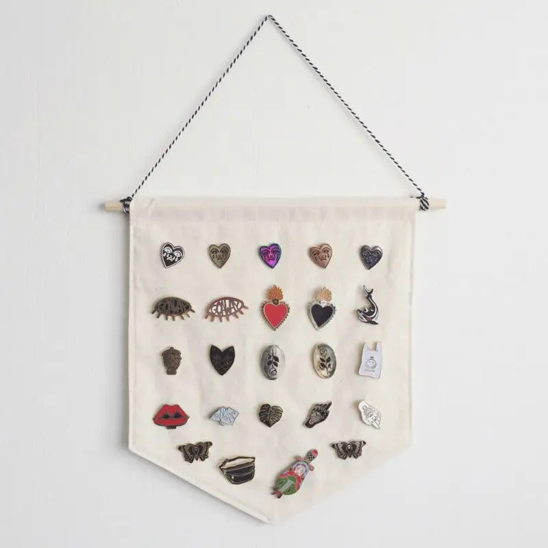Blank Cotton Pin Wall Display Holder Pennant Banner Badge Buttons And Lapel Collections 3 Colors M68E