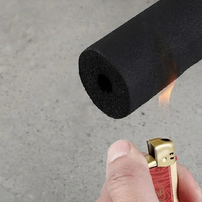 Sponge Rubber Pipe black Insulation Pipe waterproof Pipeline Holder Thermal Tubular Protective sleeve Air conditioning fitting