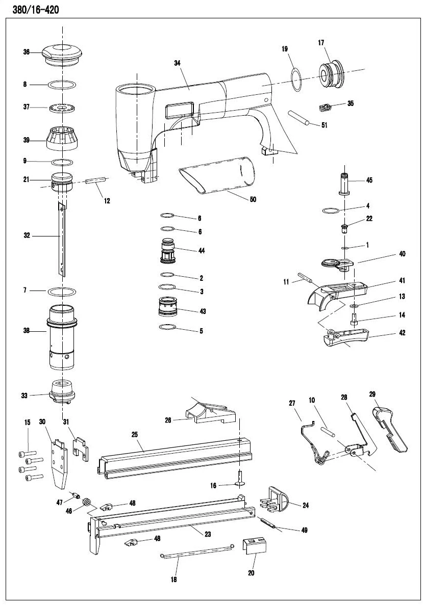 spare parts for 8016-420 7116-421