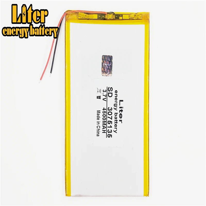3.7 V lithium polymer battery 4500 mah and 9 inches tablet batteries large volume thin 3075135