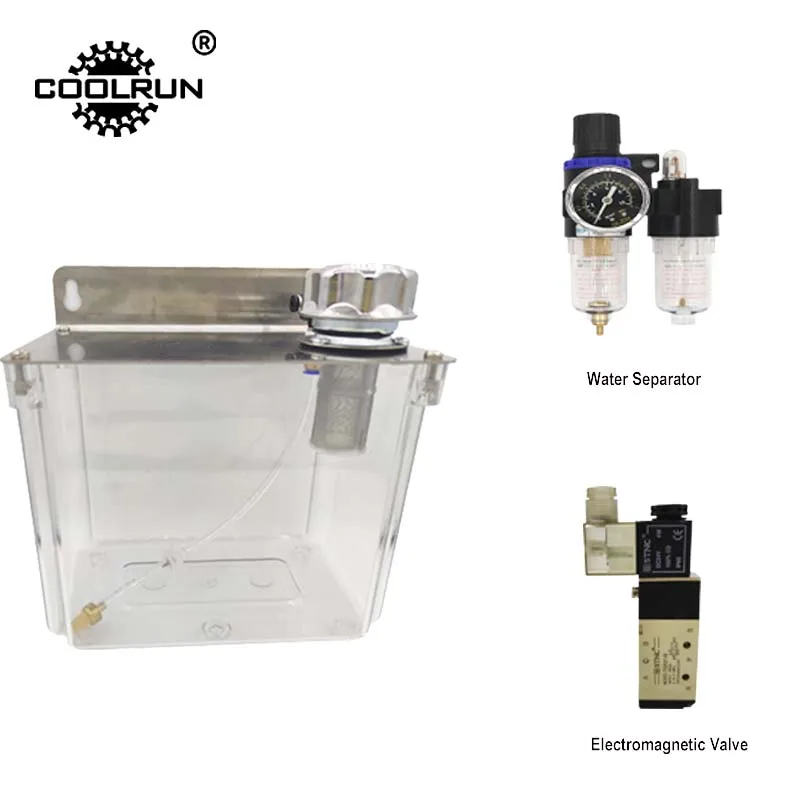 CNC Coolant Oil box Mist Sprayer Lubrication Spray System 3L Oil Tank