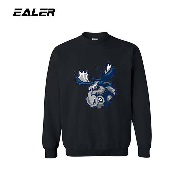 

Han Duck Men black Sports sweater Fitness Coat with logo for ice hockey fans Sweatshirt