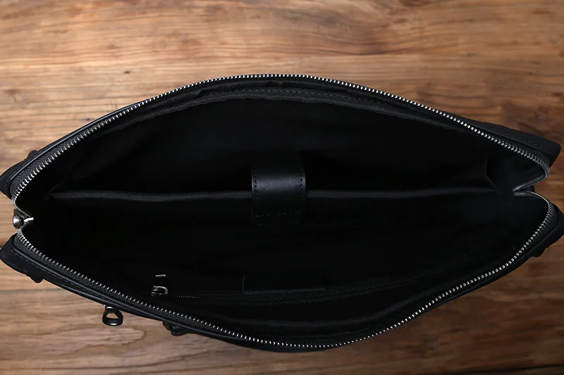 NZPJ Männer Echte Leder Business Handtasche Top Schicht Rindsleder Kreuz Abschnitt Büro Computer Tasche Schulter Messenger Aktentasche – Detail 15