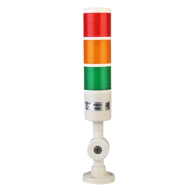 Multilayer Stack Light, LED Signal Tower, Alarm Caution Light, Black Foldable Buzzer Indicator Lamp, Industrial, 3Pcs