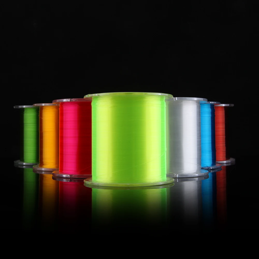 500m Super Strong Fishing Line 2-35LB Japan Monofilament Nylon Fishing Line 8 Colors