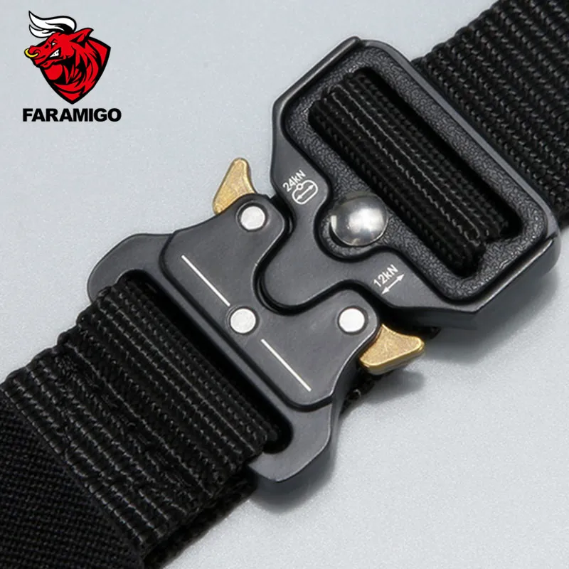 Men's Belt Army Outdoor Hunting Tactical Multi Function Combat Survival High Quality Marine Corps Canvas For Nylon Male Luxury