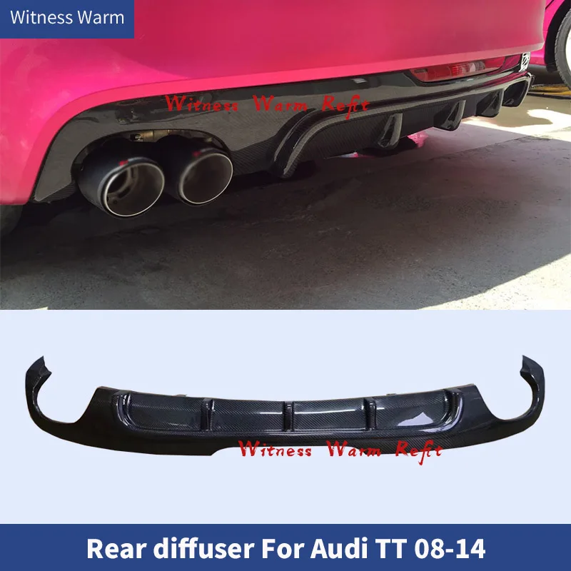 Carbon Fiber / Frp Auto Car Rear Bumper Diffuser Lip for Audi Tts Bumper 2008 - 2014 Tt 2013 2014 Bumper Guard Spoiler