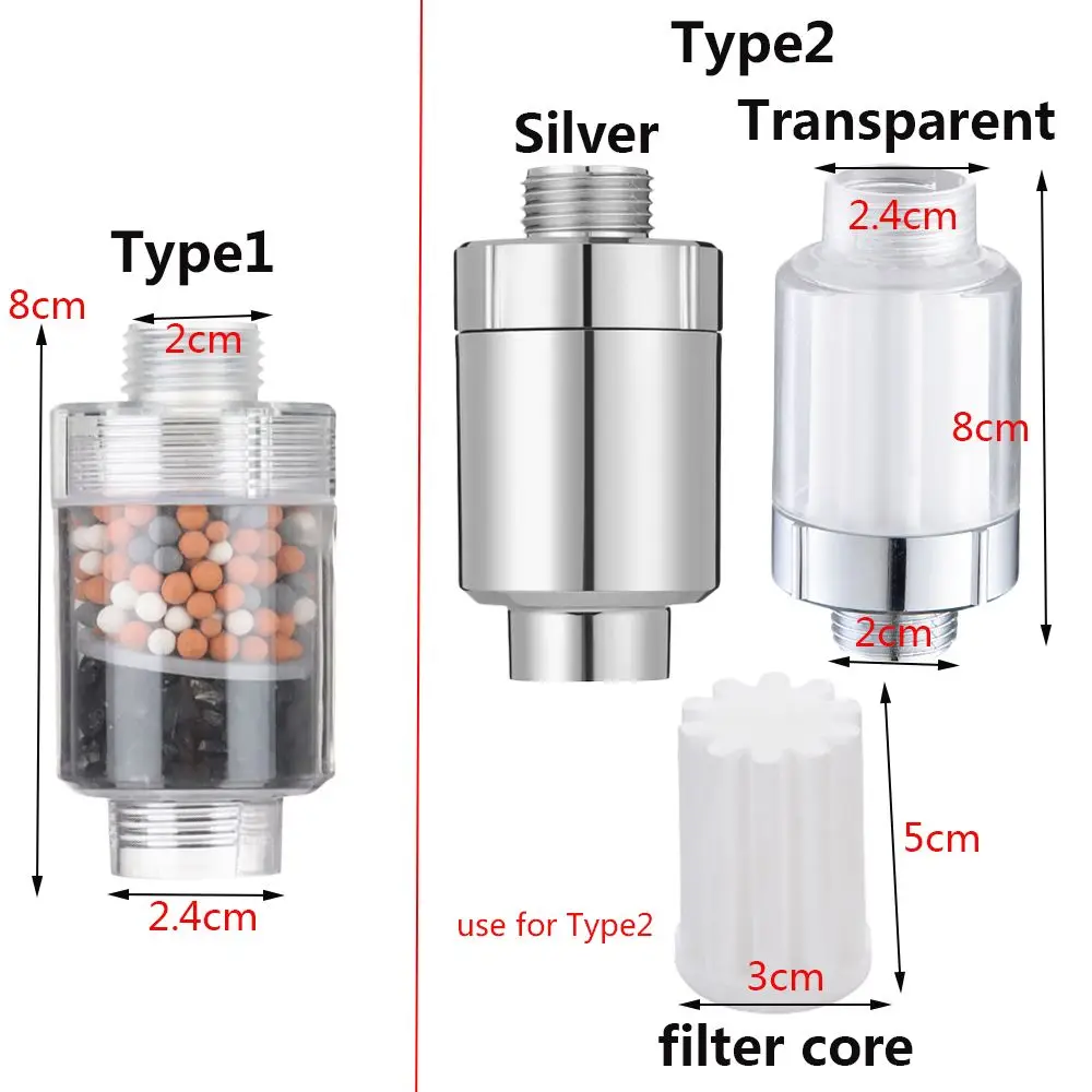 Flexible Water Quality Refine Bathroom Shower Filter Faucets Purification Water Purifier Chlorine Removal