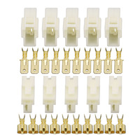 5 Sets 2 Pin DJ7022-6.3-11/21 Electrical Wire Connectors Plug Male and female Automobile Connector 2P