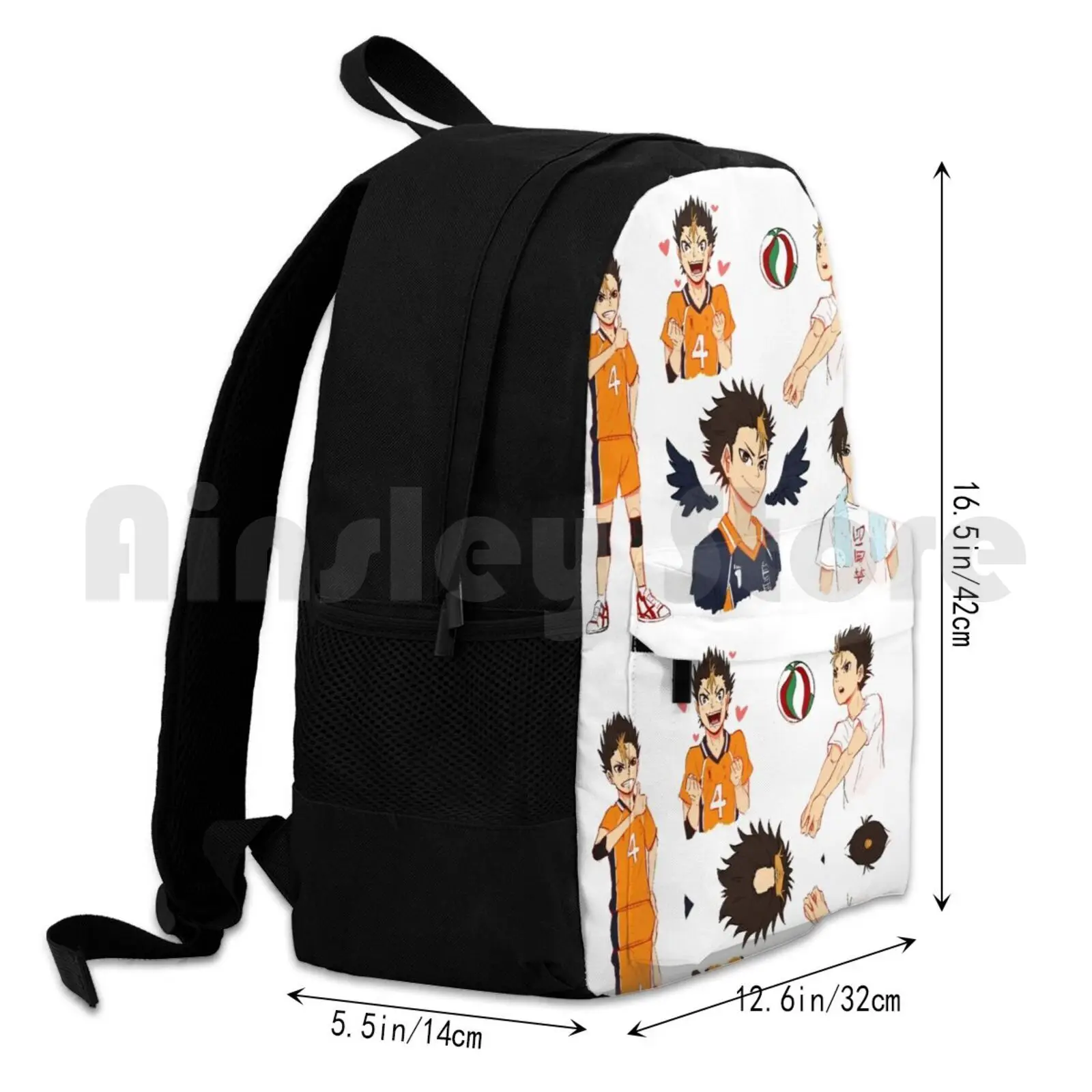 Водонепроницаемый походный рюкзак Nishinoya, аниме Nishinoya Yuu Karasuno Yuu Nishinoya, для отдыха на открытом воздухе, туризма