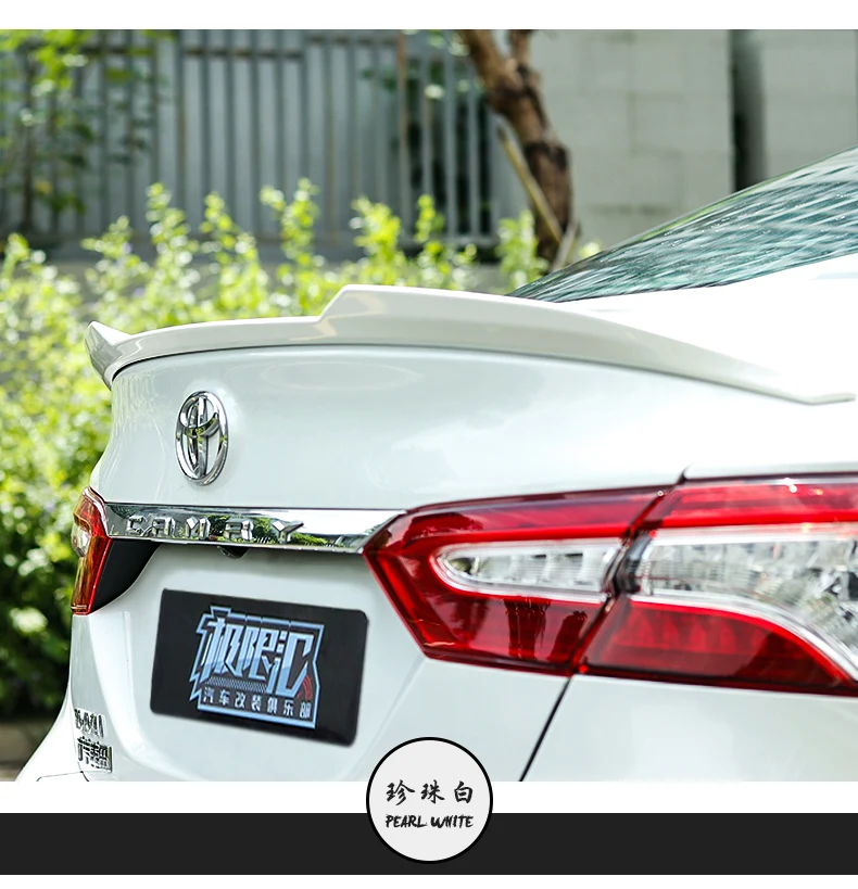 New Design for Toyota Camry 2018 2019 High Quality and Hardness ABS Material Spoiler By Primer or DIY Color Paint Camry Spoilers