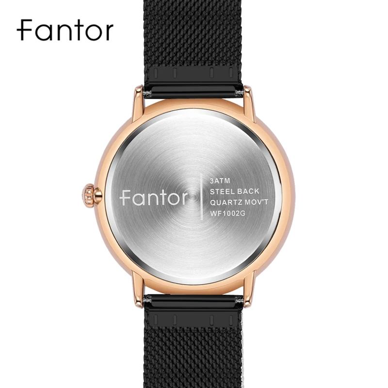 Fantor Minimalist Luxury Quartz Watch Man New Brand Classic Mesh Steel Wristwatch Mens Casual Waterproof Wrist Watches for Men