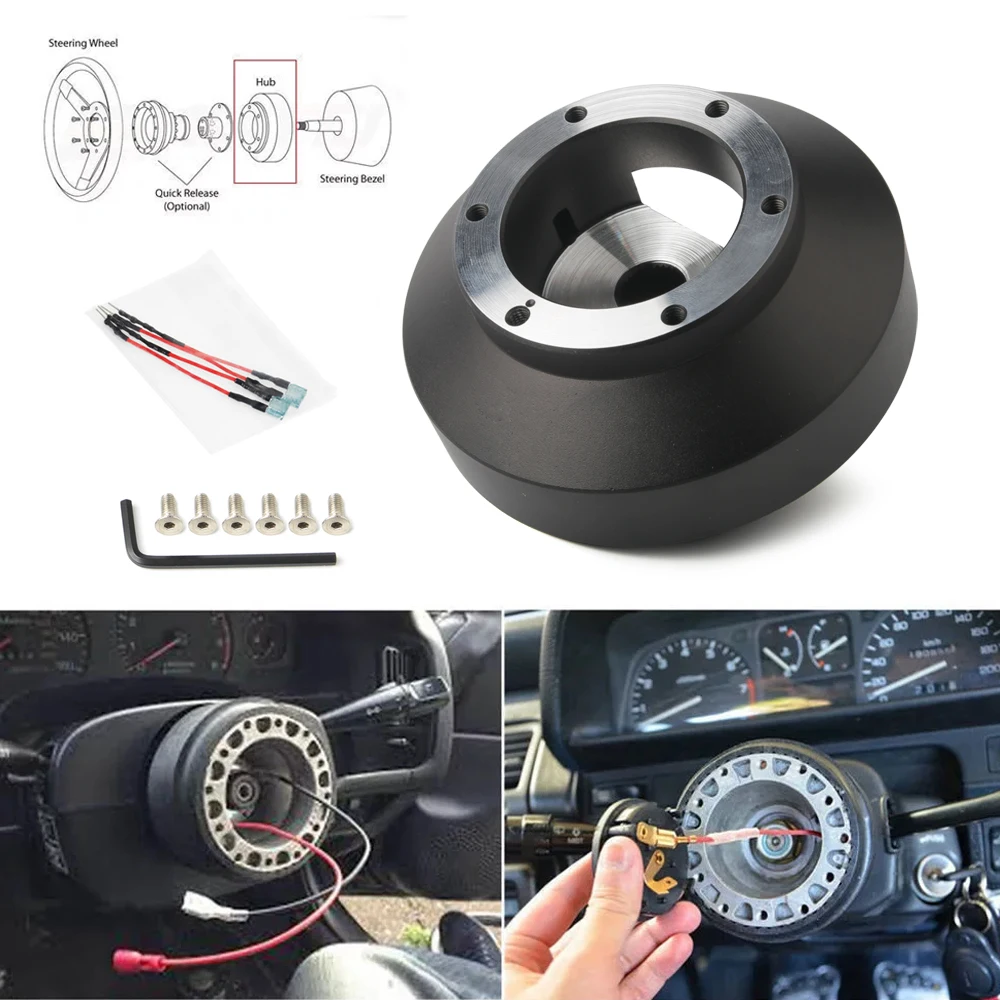 131H RACING STEERING WHEEL SHORT HUB KIT Fit Honda Civic S200 Prelude CRV CRZ TSX RSX