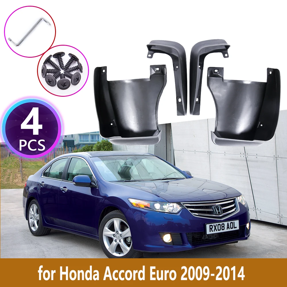 

4PCS Mudguards For Honda Accord Euro Acura TSX 2009 2010 2011 2012 2013 2014 Cladding Splash Mud Flap Guards Mudflap Accessories