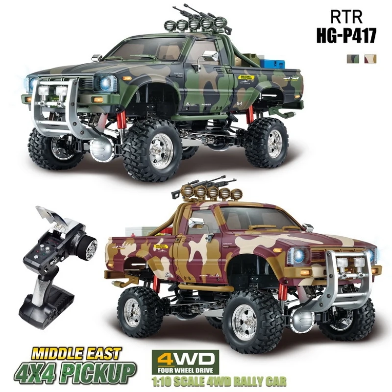 Multi-Terrain รีโมทคอนโทรลรถกระบะ2.4G 4WD 3-Speed Damping ตัวหน่วงการสั่นสะเทือน30กม./ชม.ทหาร Equippent จำลองรถบังคับวิทยุ