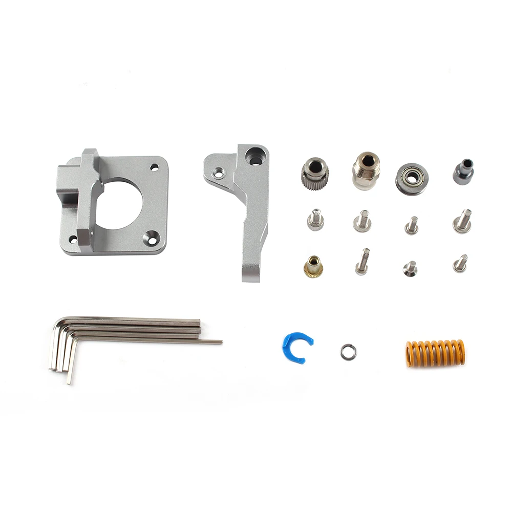 Mk8 Extruder Aluminum Upgrade Dual Gear for Extruder CR10 CR-10S PRO RepRap 1.75mm Drive Feed double pulley 3D Parts