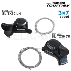 SHIMANO Tourney 3x 6/7 prędkości manetki SL-TX30-LN 6R 7R Thumb Shifter Plus 3 × 6 prędkości 3 × 7 prędkości oryginalne części