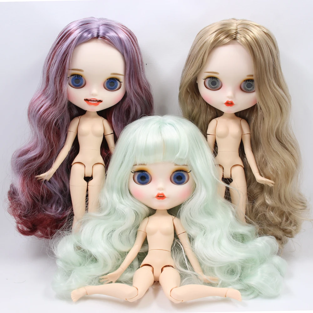 ICY DBS Blyth Doll 1/6 toy BJD matte face smiley 30 cm Joint body nude doll