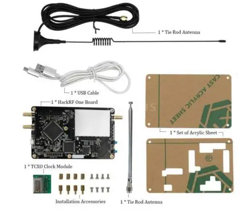 RF One SDR Platform Software Defined Radio + USB + Cover + Antenna +TCXO  SDR Radio receiver