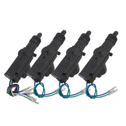 4Pcs 12V Universal Car Door Power Central Lock Motor Kit With 2/5 Wire Actuator Auto Vehicle Remote Central Locking System Motor