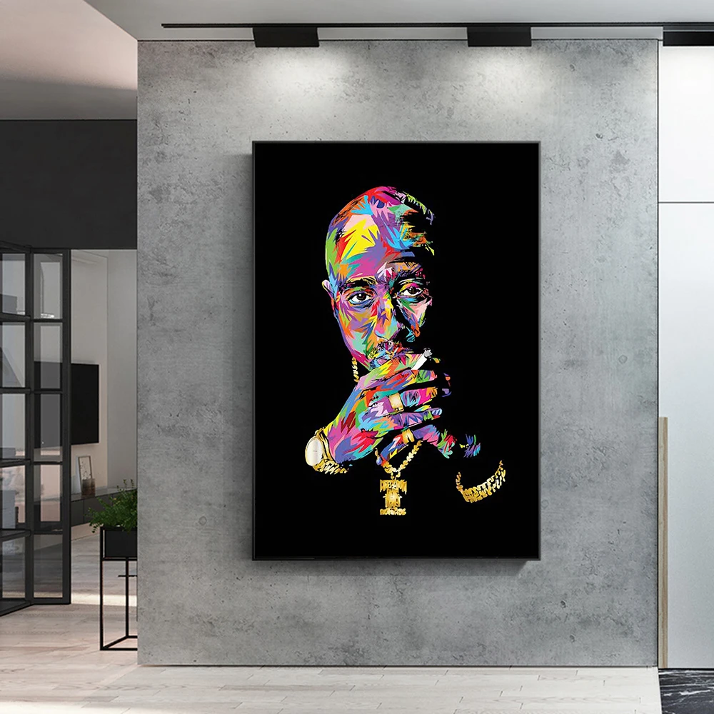 Black graffiti Corbett sports basketball superstar fan canvas painting wall art room decoration wall sticker boy gift frame