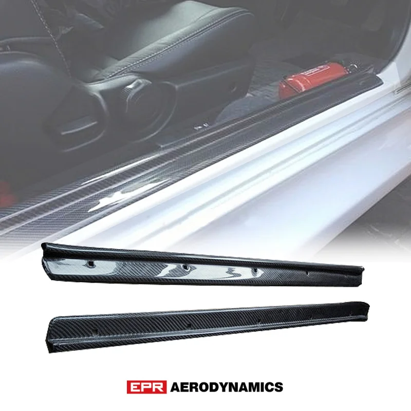 OE Style Carbon Fiber Glossy Finished For Nissan R32 Skyline GTR GTS Door Sill/Plate Bodykits Exterior Kit Bodykits