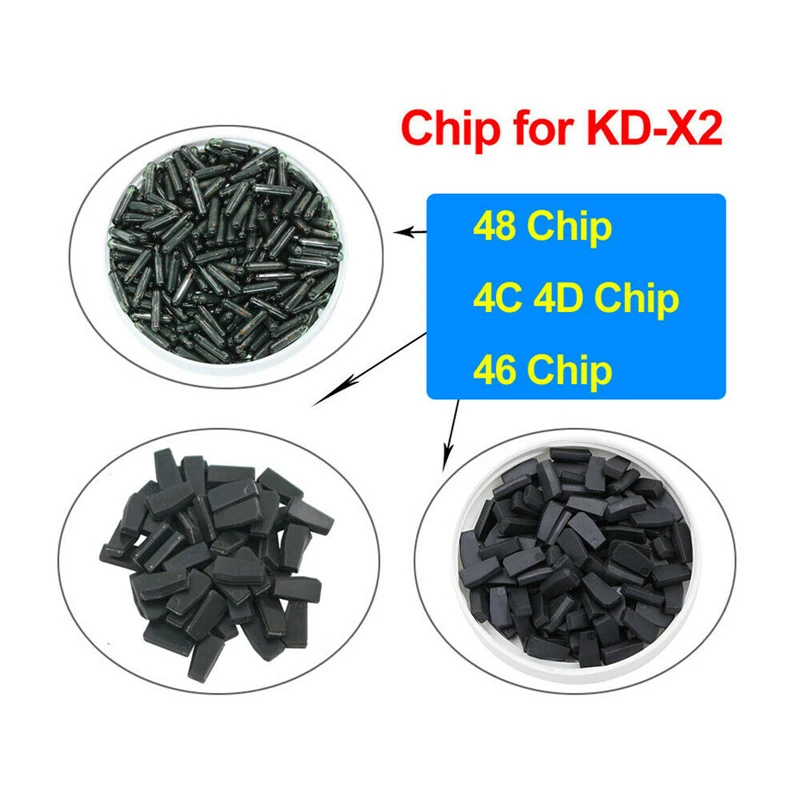 10pcs/lot KD-X2 KD 4C 4D 46 48 CN1 CN2 CN3 CN6 Car Key Clone Chip Transponder for KEYDIY KD X2 Key Programmer KD-X2 Clone Chip