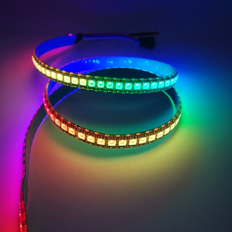 5m/roll WS2815 DC12V (WS2812B/WS2813) RGB LED Pixels Strip Light Individually Addressable LED Dual-Signal 30/60/144 Pixels/Led/m