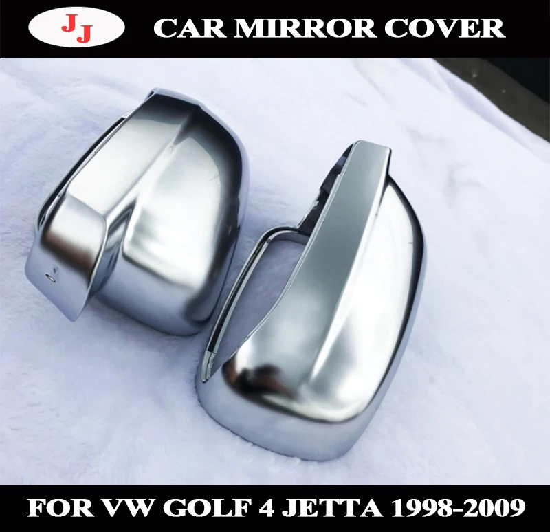 For VW Golf 4 MK 4 B5 Bora jetta 1996-2008 Golf MK5 MK6 MK7 Passat B7 B8 CC tiguan Matt Chrome Mirror Cover Rearview Side Cap