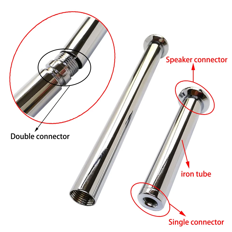 Diameter 19mm Hollow Tube Floor Lamp Female Connection Central Tube Straight Tube Black White Silver For Table Lamp Floor Lamp