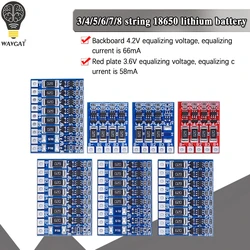 3S 4S 5S 21V 4.2V Balance Function Protection Board 68mA 5S Li-ion Lipo Battery Lithium 18650 Batteries Balanced 6S 7S 8S