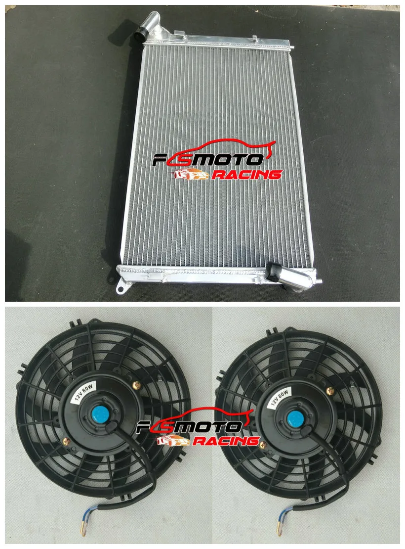 

All Aluminum Radiator + Fan Cooling For BMW MINI Cooper S 1.6 / Turbo R50 / R52 / R53 Manual MT