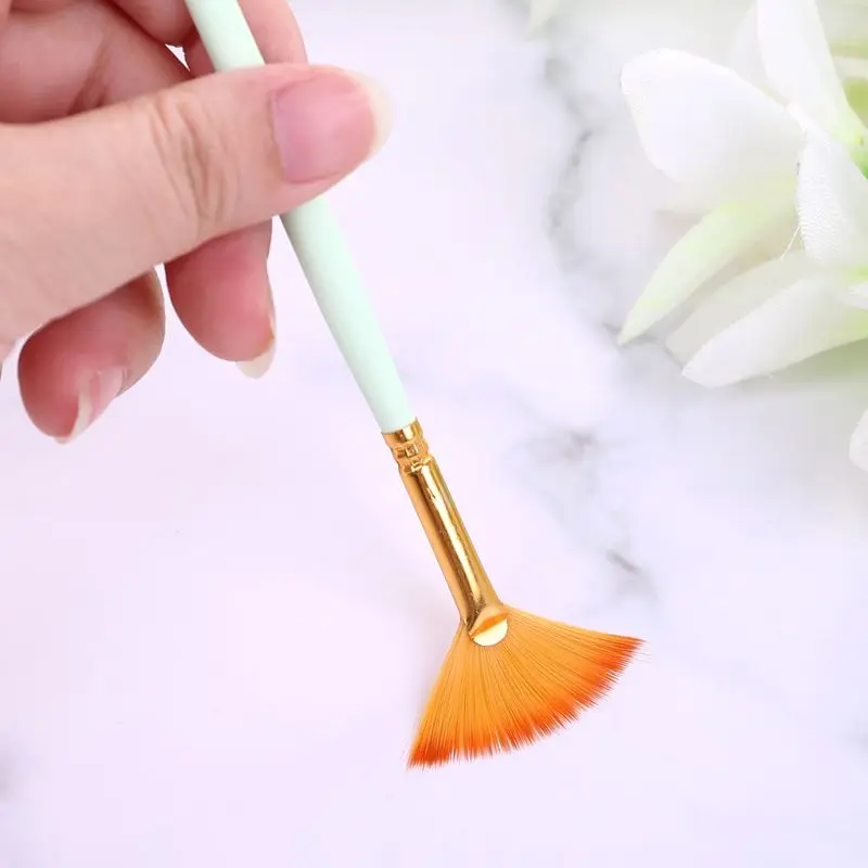 12 قطعة الفنان الطلاء فرشاة مجموعة نايلون الشعر المائية أدوات الاكريليك إمدادات النفط اللوحة