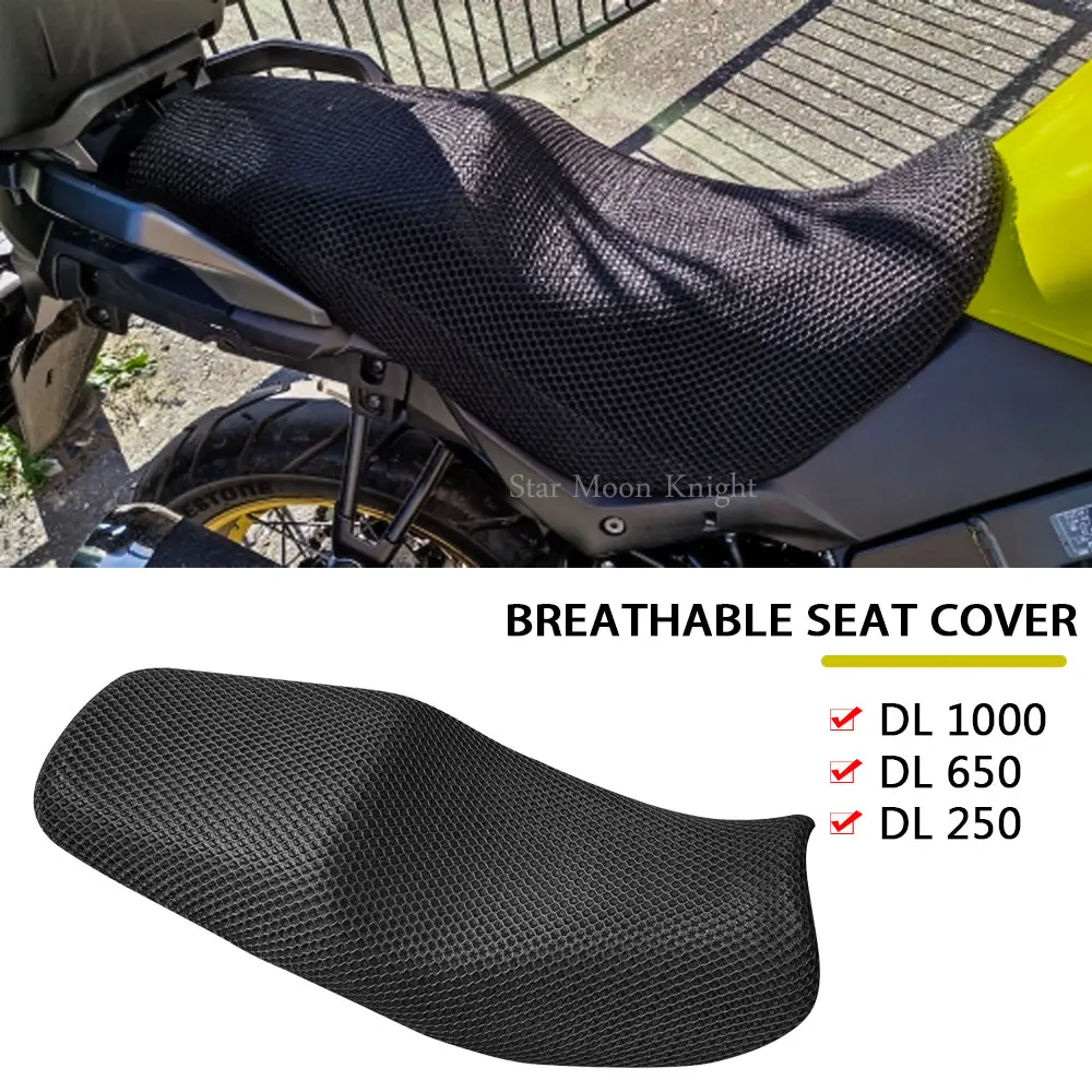 For Suzuki V-Strom VStrom DL650 DL1000 DL250 DL 650 1000 Nylon Fabric Saddle Seat Cover Motorcycle Protecting Cushion Seat Cover