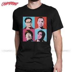 Cool The Big Bang Theory Leonard Sheldon T-Shirt for Men 100% Cotton T Shirt Short Sleeve Tee Shirt Plus Size Clothing