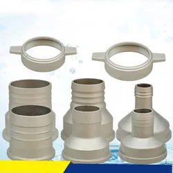 2'' Change to 1''/1.2'' /1.5'' Exhaust Outlet Hose Kit (Tube+Seal gasket+ Screw Nut)  for Gas Engine Powered Clear Water Pump