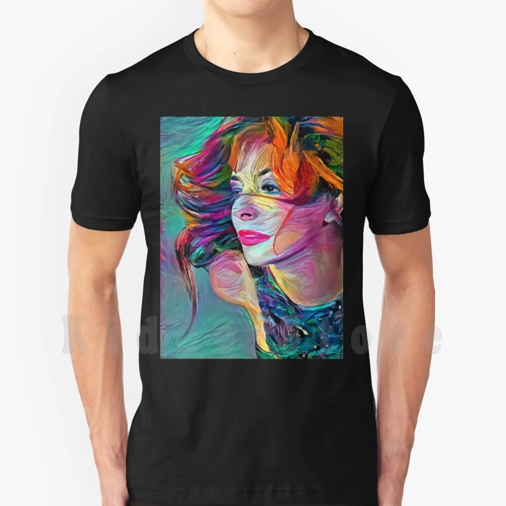 Mylène Farmer-Variety Artist T Shirt Print For Men Cotton New Cool Tee Artist French Franco Canadian Varieties Songs Concerts