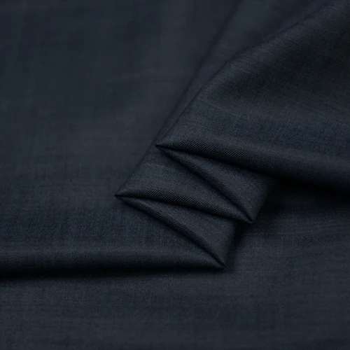 Navy blue 95% wool 5% viscose wool worsted fabric 285g/meter deep blue,WF173