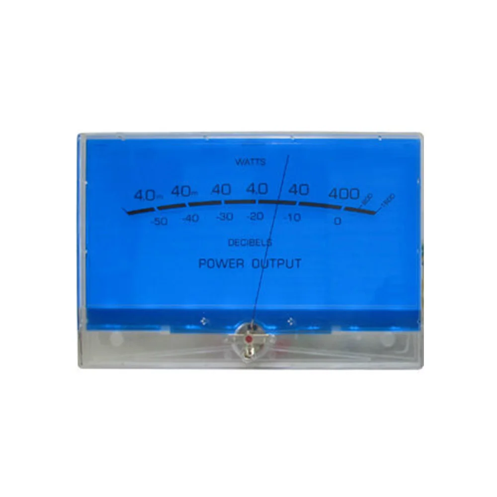 Medidor de potencia de Audio clásico, amplificador de clase A, de gran tamaño, 200x195mm, VU, lago Azul, DB