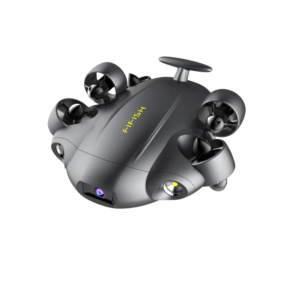 Fifish V6E M100A Drone Bawah Air Rov dengan Kamera 4K 14400MAH 6000 Lumen VR Robot Bawah Air Selam untuk Penyelamatan