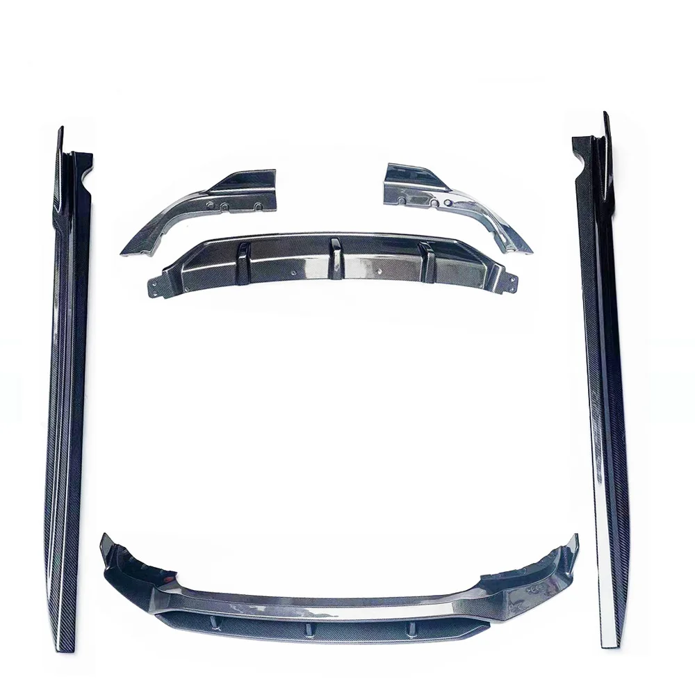 Kit de cuerpo de fibra de carbono X5 para G05 X5, difusor trasero, falda lateral de labios delanteros